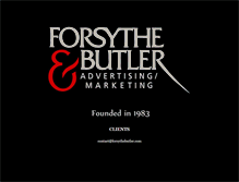 Tablet Screenshot of forsythebutler.com